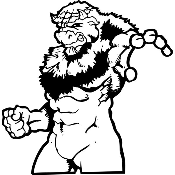 buffalo holding ball Thumbnail